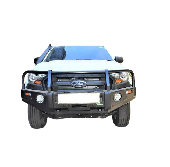 Ironman Airbag Compatible Bull Bar For Ford Ranger T6 New Face C/W In-Built Parking & Indicator Lights & Fog Lamps