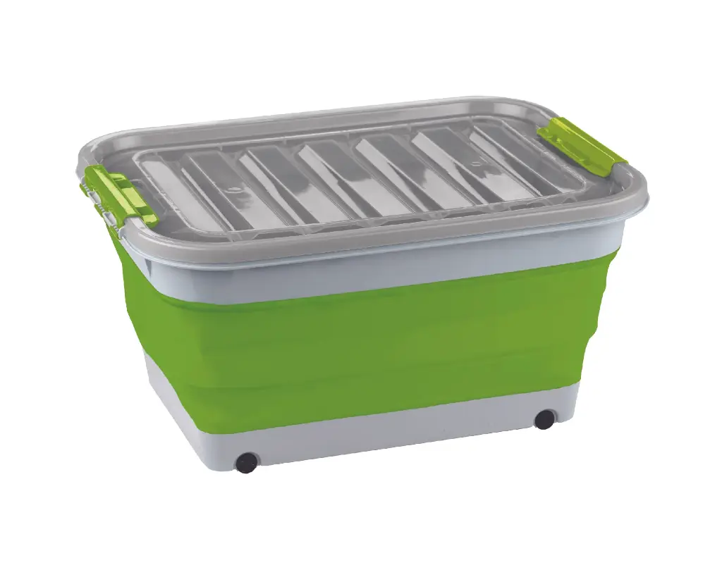 Ironman Collapsible Storage Tub & Lid - 45Ltr