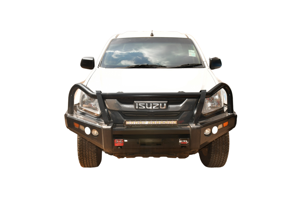 Safarituff Winbo KSL Bull Bar C/W In-Built Fog Lamps & Indicators For Isuzu RT50