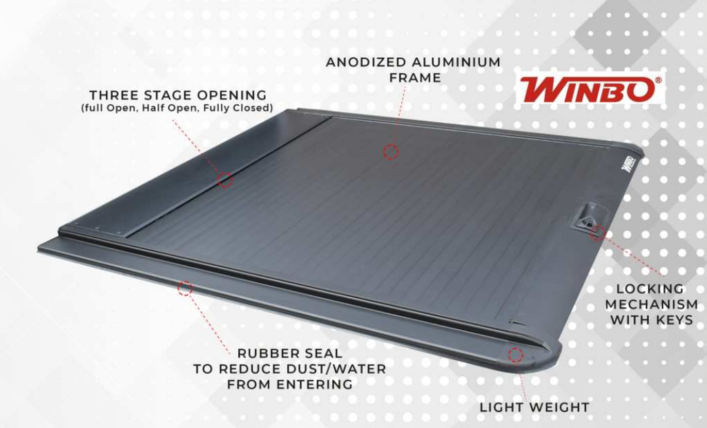 Winbo R3 Roller Lid To Suit Toyota Hilux Revo 2015+ D/C Pick-Up