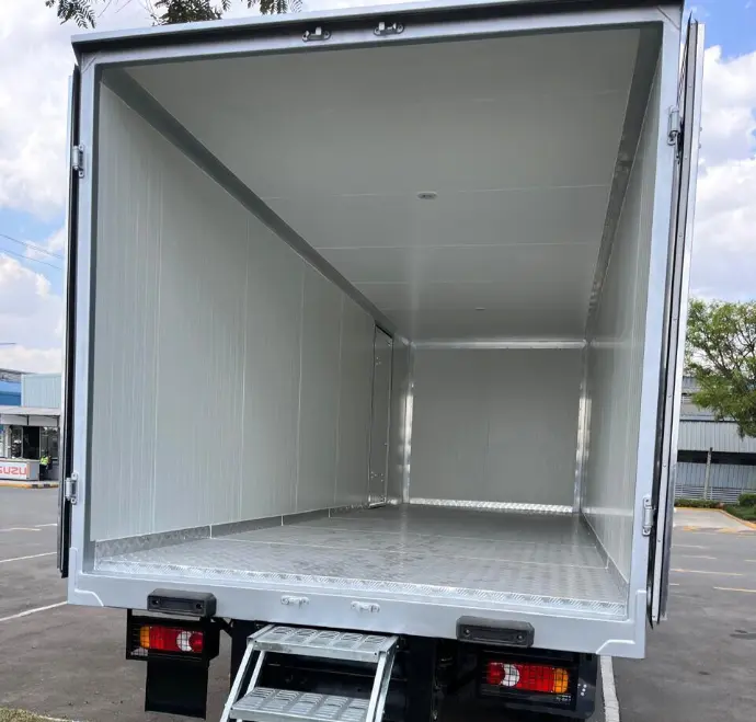 Superior Insulated Truck Bodies for Efficient Transport Ferrotuff insulated truck body by Sai Raj, featuring injected Polyurethane Thermo Technology and vapor-tight metal cover layers for superior insulation and durability