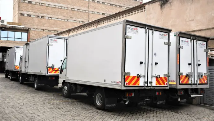 Cargotuff Truck Bodies: Insulated, Dry Freight & Refrigerated Solutions in Kenya Insulated truck bodies by Cargotuff, featuring fiberglass composite, steel, and aluminum construction for safe transportation of dry freight, frozen goods, and perishable items.