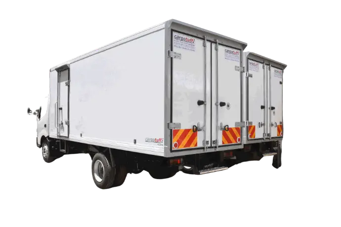 Cargotuff insulated truck body with 165mm thick insulation, ideal for deep frozen applications and reliable refrigerated transport Best refrigerated truck in Kenya, ideal for deep frozen applications and reliable refrigerated transport