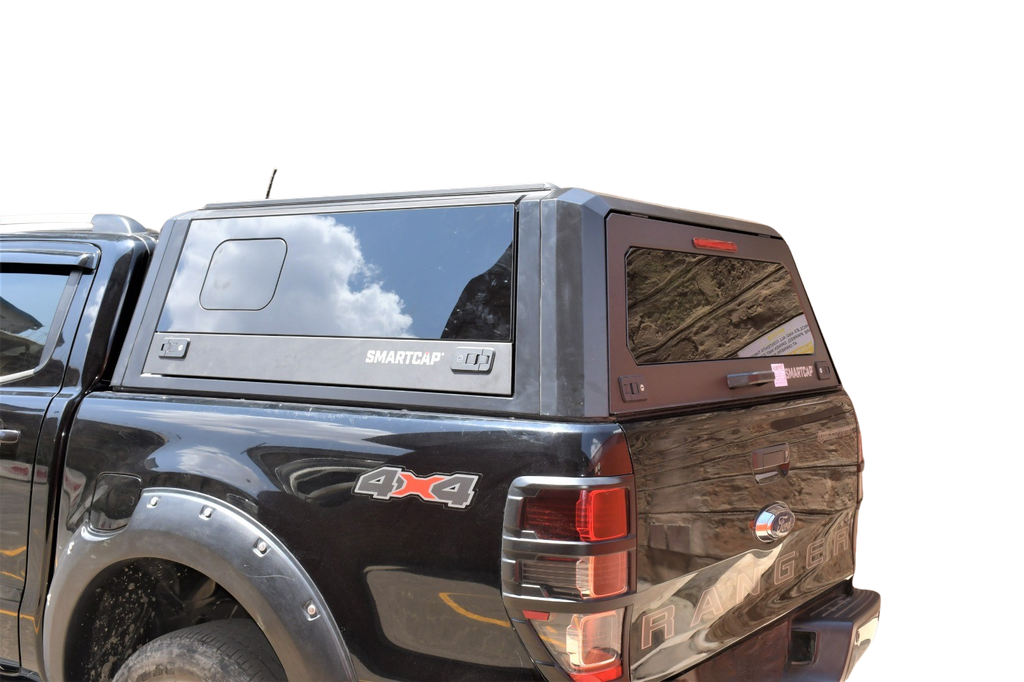 Smartcap EVO Sport 2012-2020 Ford Ranger Double Cab (Glass Gullwing Side Doors with 3 Position Vent Slider Window)