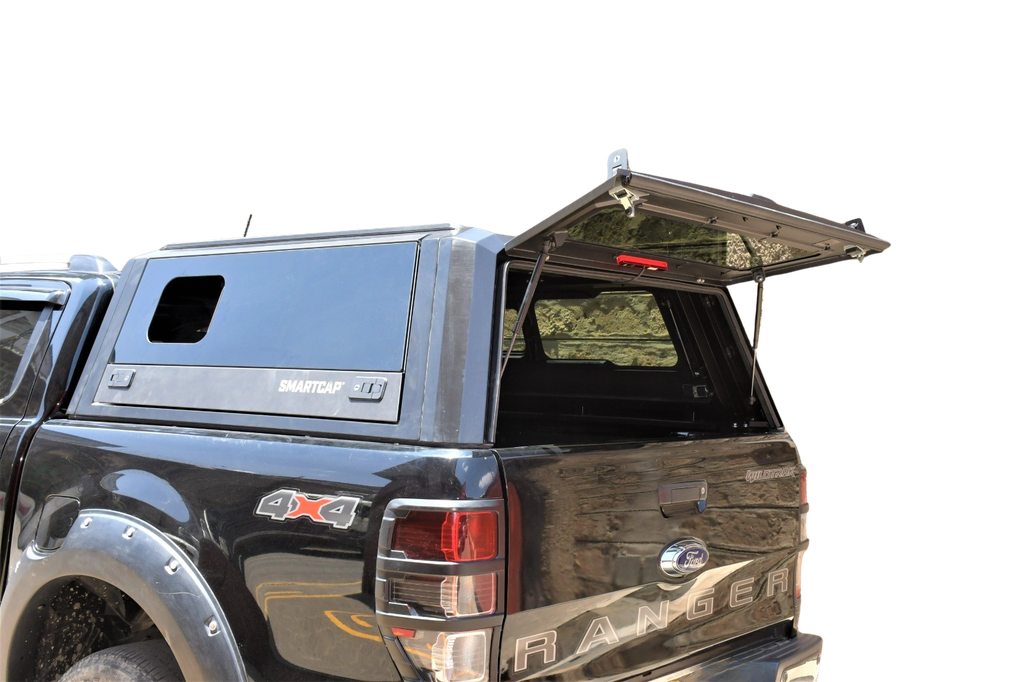 Smartcap EVO Sport 2012-2020 Ford Ranger Double Cab (Glass Gullwing Side Doors with 3 Position Vent Slider Window)