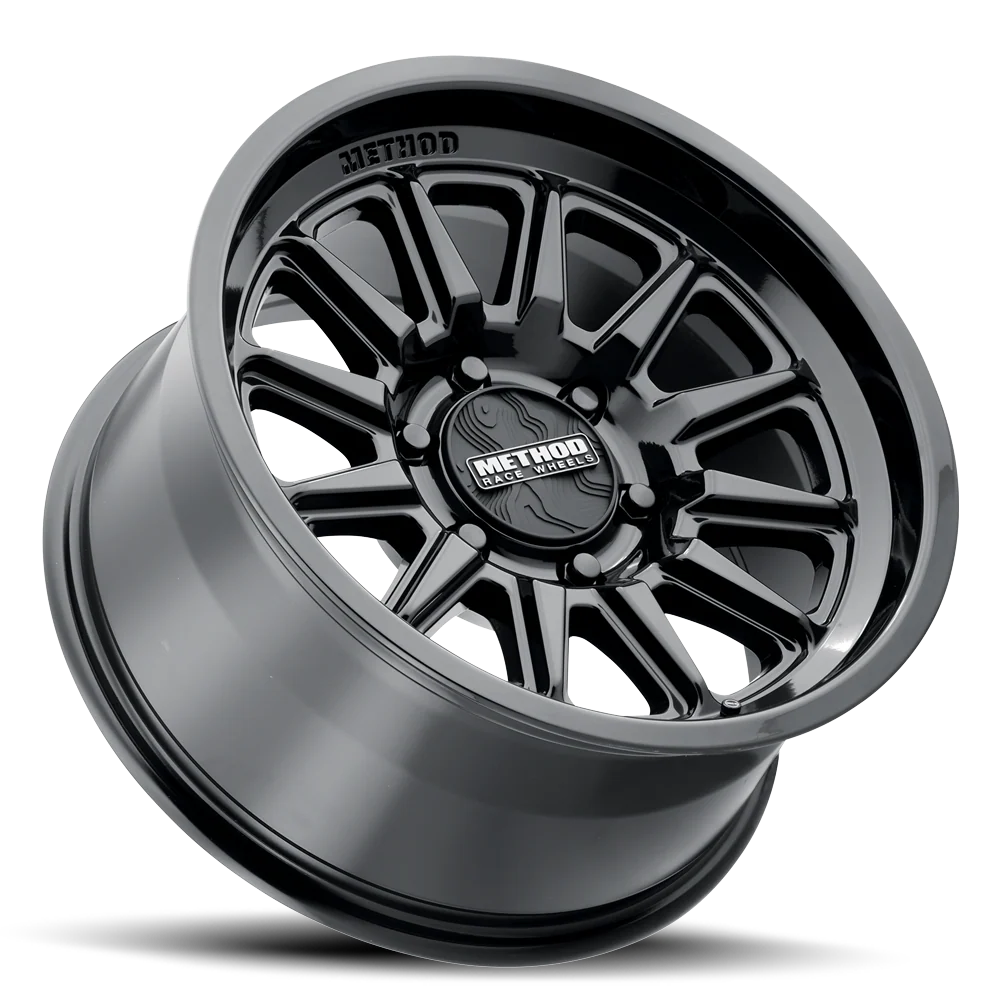 Method MR323 17X8.5 0MM Offset 6X139.7 106.25MM CB Gloss Black Wheel - Suitable for Hilux/Prado 120/150/LC300 