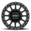Method MR305 NV 17X8.5 0MM Offset 6X139.7 108MM CB Matte Black / Gloss Black Lip Wheel - Suitable for Hilux/Prado 120/150/LC300 