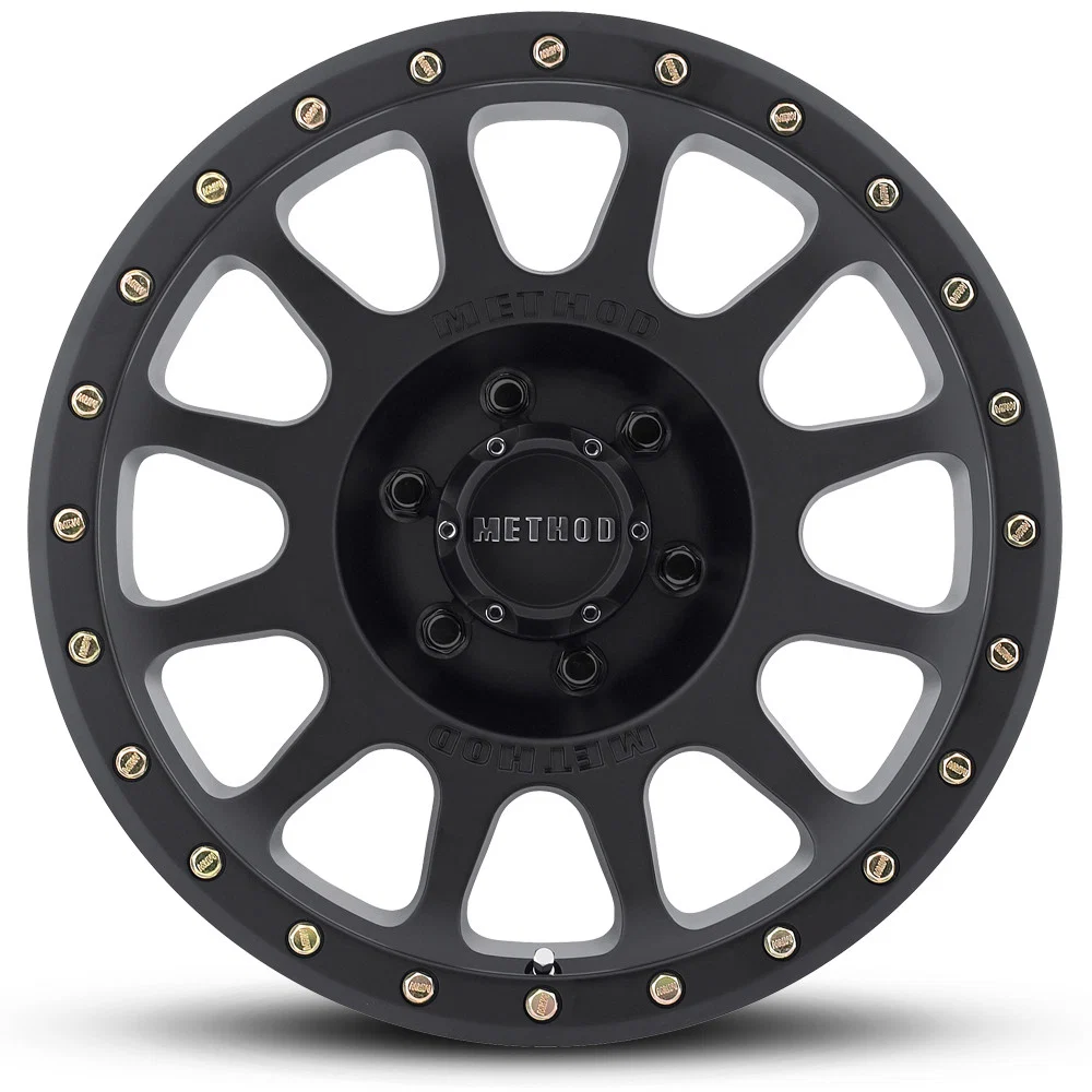 Method MR305 NV 18X9 +18MM Offset 6X139.7 108MM CB Matte Black / Gloss Black Lip Wheel - Suitable for Hilux/Prado 150/LC300