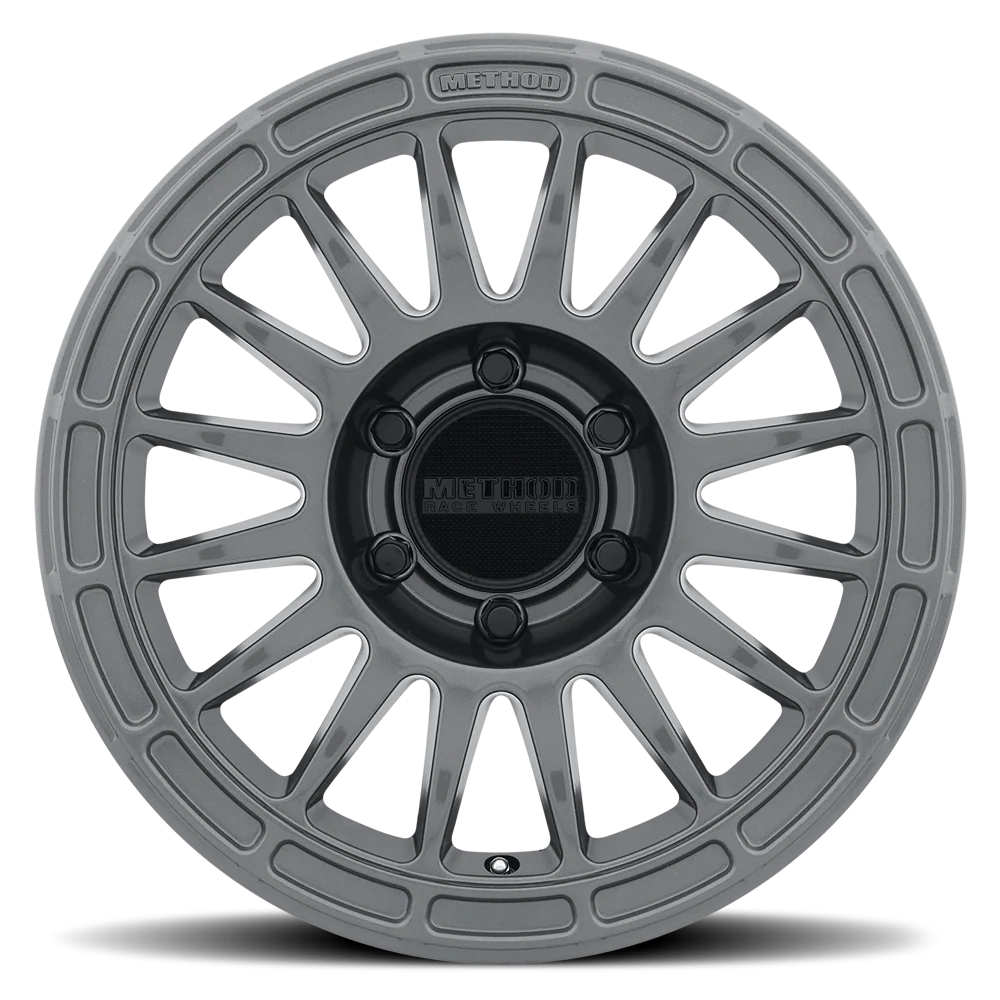 Method MR314 17X8.5 0MM Offset, 6X5.5 Bolt Pattern Wheel Gloss Titanium-Hilux/Prado120/150