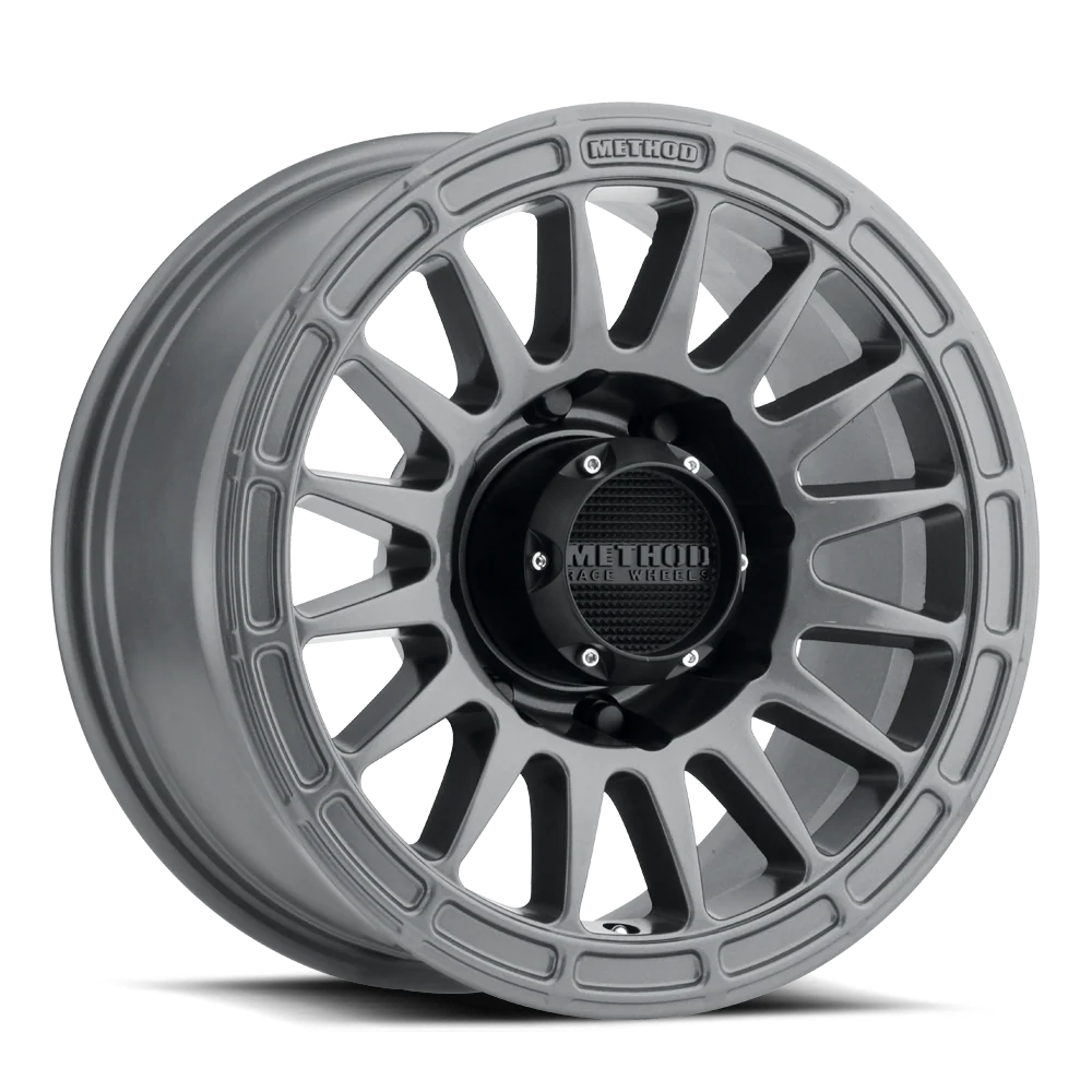 Method MR314 17X8.5 0MM Offset, 6X5.5 Bolt Pattern Wheel Gloss Titanium-Hilux/Prado120/150
