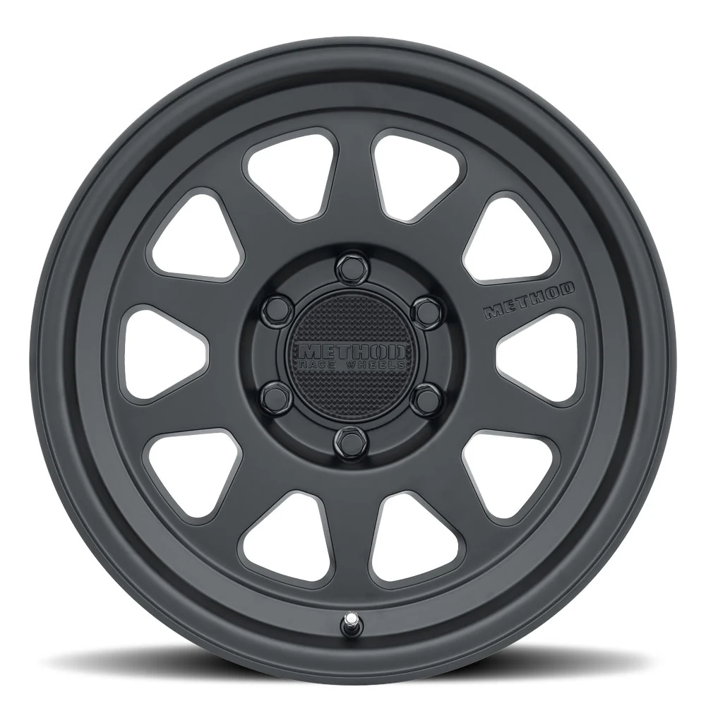 Method MR316 17X8.5 +0Mm Offset 5X127 71.5mm CB Matte Black Wheel-Jeep Cherokee/Jeep Wrangler(2007-2024)