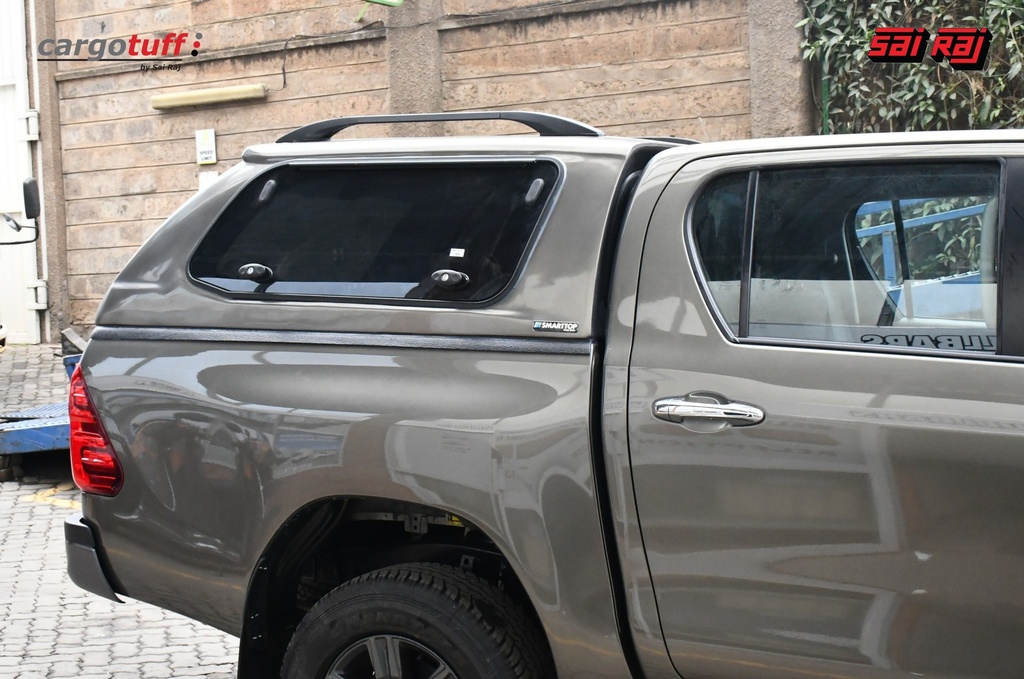 Smart Canopy With Side Pop Out Windows, Rear Tinted Glass, Front Clear Window & Internal Vinyl With Central Locking -Hilux A-Deck