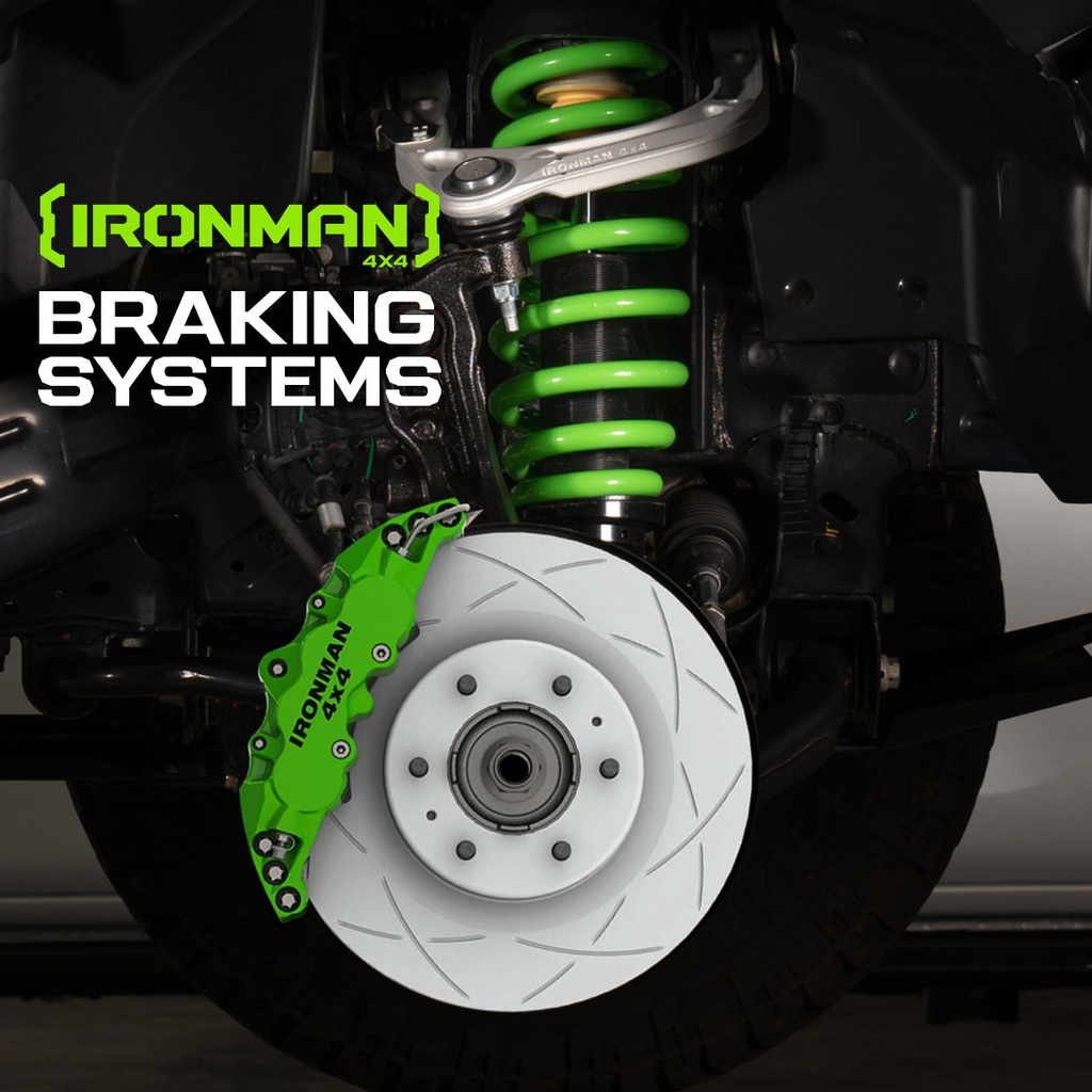 Ironman slotted geomel coated rotor - front