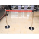 Stainless Steel Queue Stands C/w Rope or Belt Option Complete Set