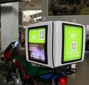 FRP LED Motorcycle Food Delivery Box (570x560x520mm)