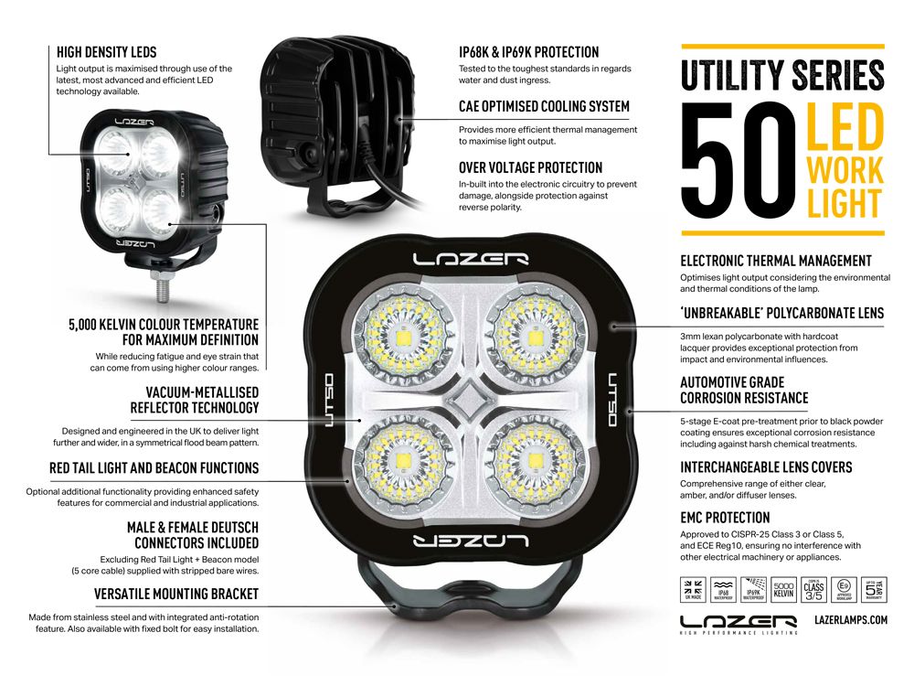 Lazer Utility-50 STD work light