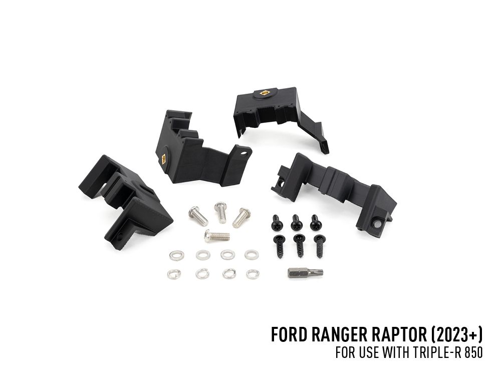 Lazer Ford Ranger Raptor (2023+) - Grille Mount Kit (includes: 2x Triple-R 850 (Gen2), 1x Grille Mount Brackets, 1x Wiring Kit)