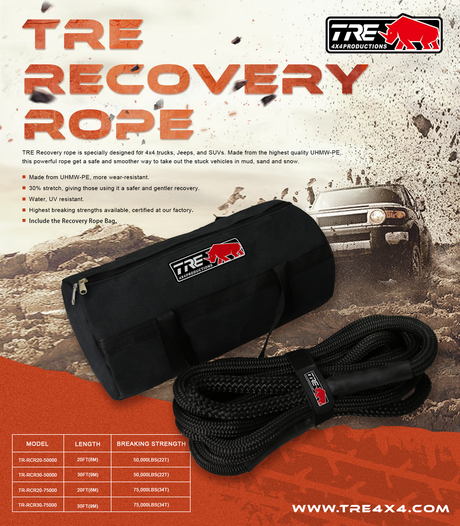 TRE 4X4 12000LBS Synthetic Rope