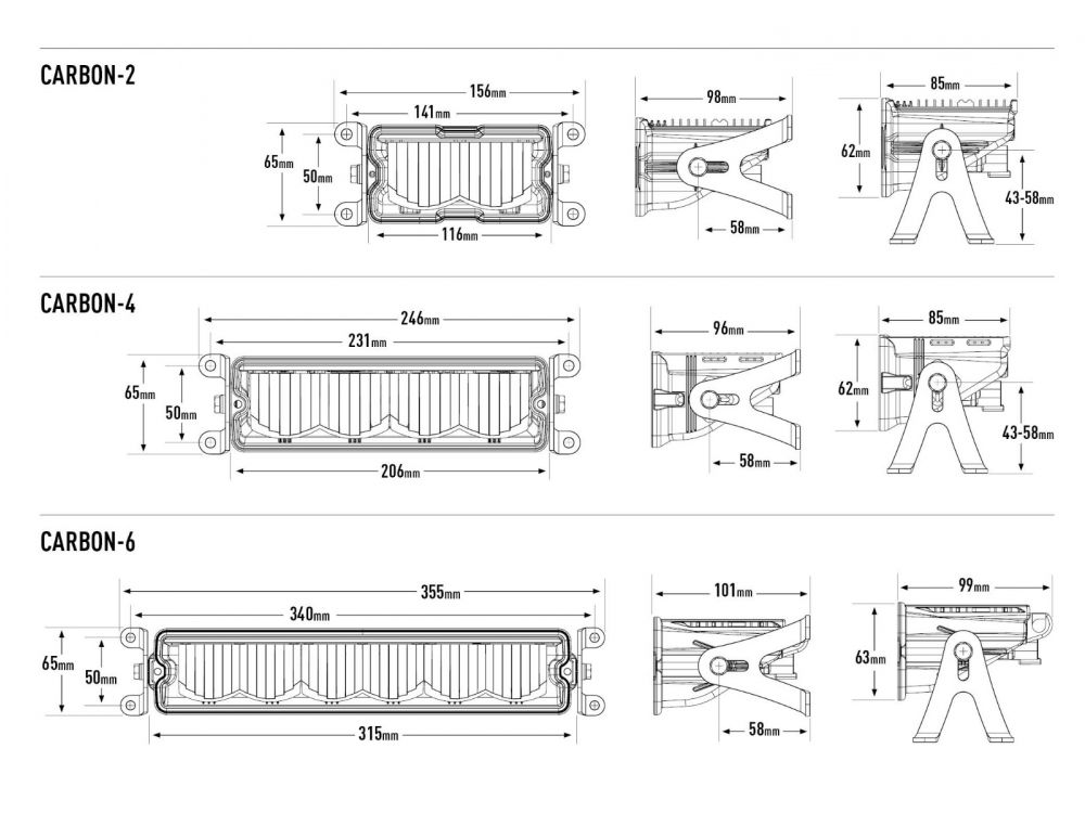 Lazer Aluminium Side Bracket Kit