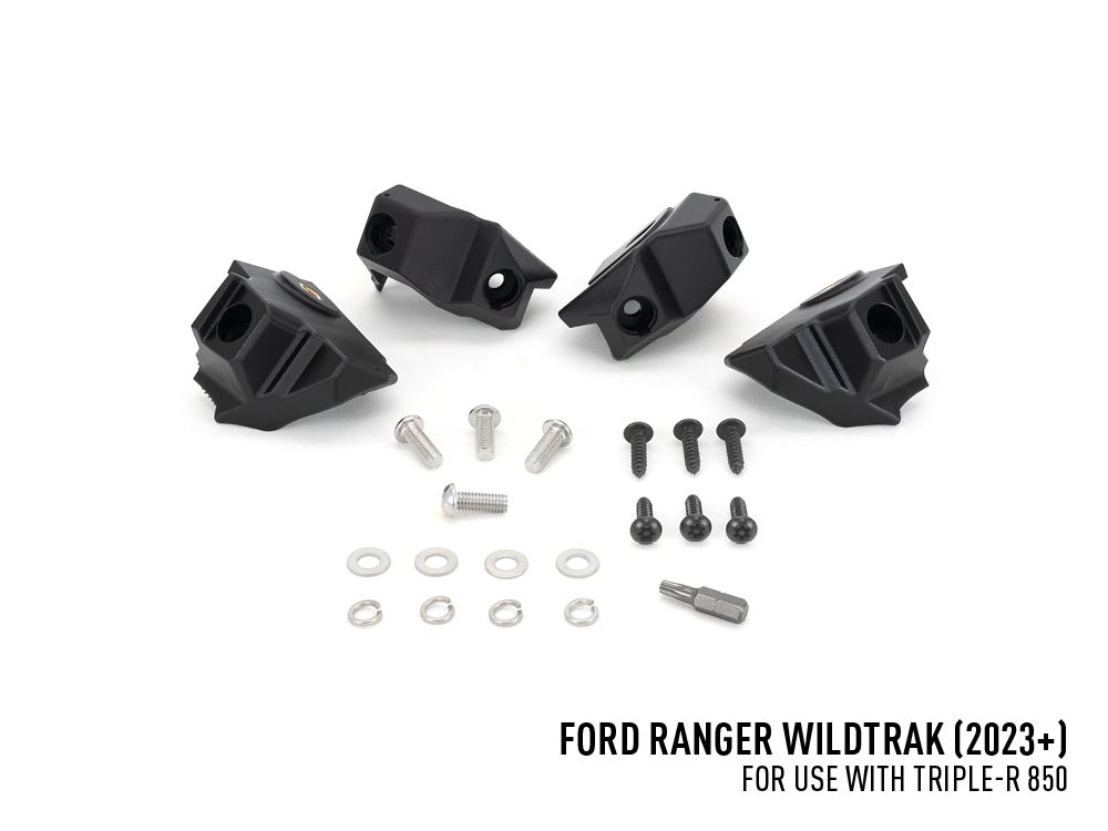 Lazer Ford Ranger Wildtrak (2023+) - Grille Mount Kit (includes: 2x Triple-R 850 Elite (Gen2), 1x Grille Mount Brackets, 1x Wiring Kit