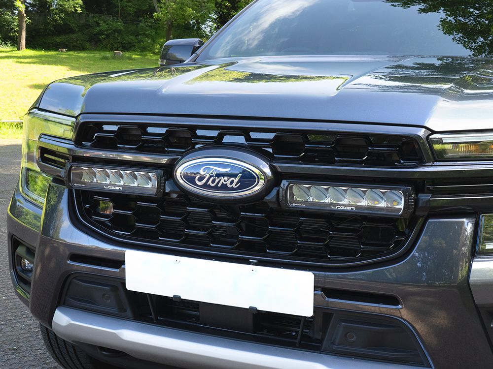 Lazer Ford Ranger Wildtrak (2023+) - Grille Mount Kit (includes: 2x Triple-R 850 Elite (Gen2), 1x Grille Mount Brackets, 1x Wiring Kit
