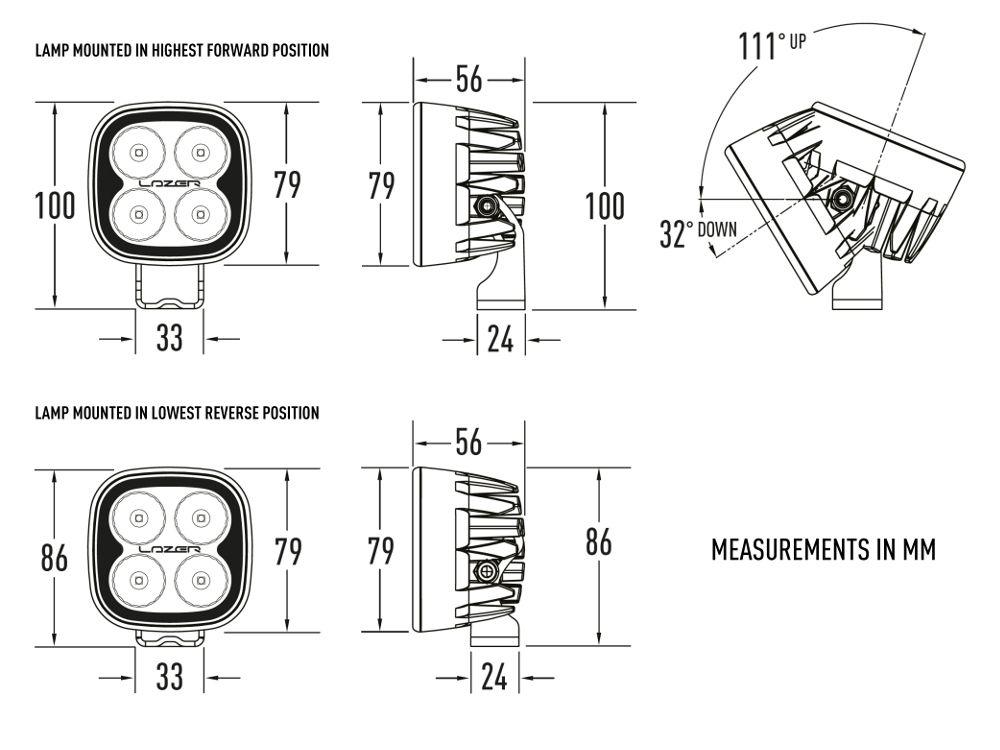 Lazer Utility-25 (Uni-Directional Lens)