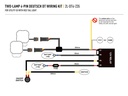 Lazer Two-Lamp 4-Pin Deutsch DT Wiring Kit (12V)