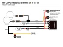 Lazer Two-Lamp 4-Pin Deutsch DT Wiring Kit (12V)