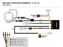 Lazer Two-Lamp 4-Pin Deutsch DT Wiring Kit (12V)