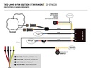Lazer Two-Lamp 4-Pin Deutsch DT Wiring Kit (12V)