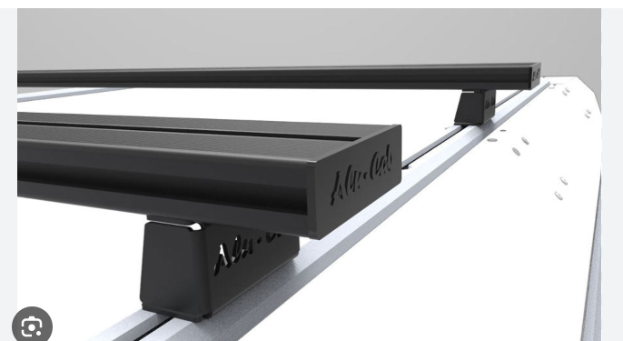 Alucab Load Bars - Black - 1450MM Set Of 2 (Excl Feet)