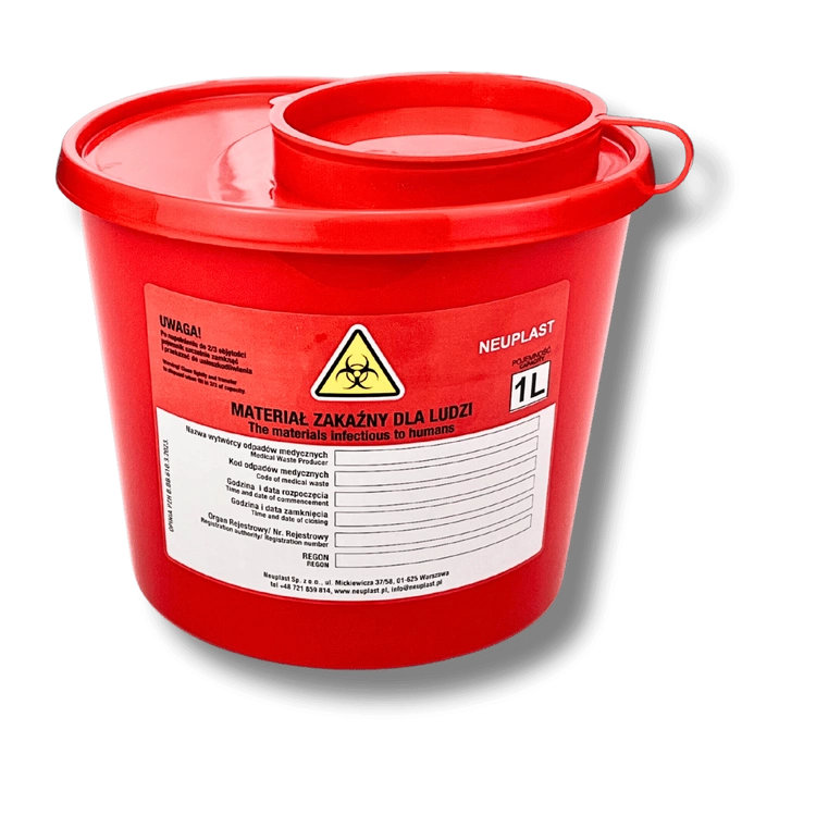 Contaminated Trash Container 1L