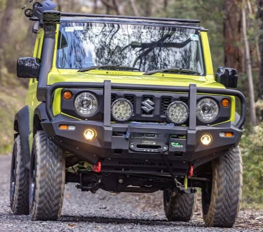 Ironman Bbcd070 Steel Winch Bull Bar Commercial Deluxe (Jimny 2018+)