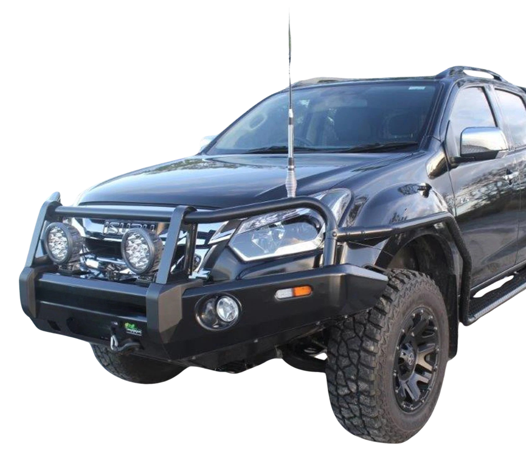 Ironman Airbag Compatible Bull Bar C/W In-Built Fog Lamps & Indicators For Isuzu D-Max 2017+