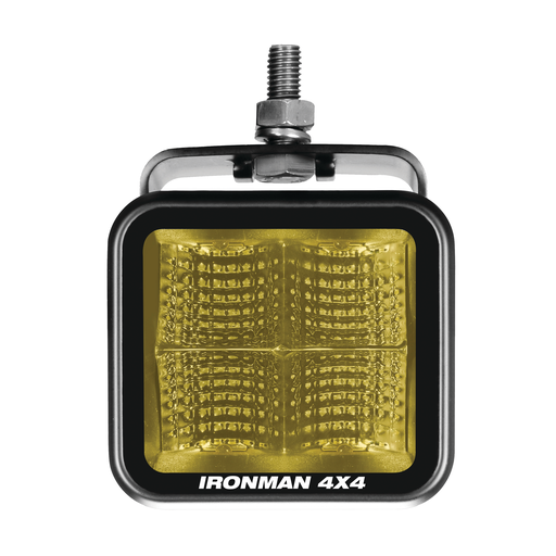 Ironman Cube Flood Beam - Amber 70 X 64MM-20BFA