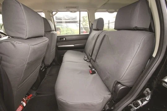 Ironman Canvas Comfort Seat Covers Set (Front & Rear) To Suit Mitsubishi Triton 2022