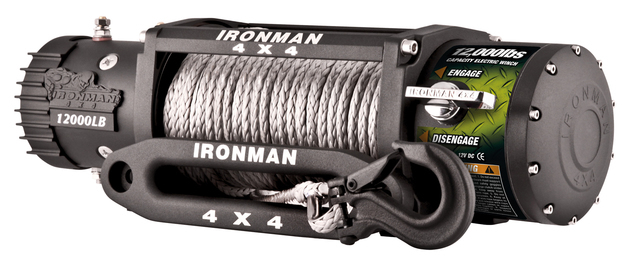 Ironman Monster Winch 12000LBS With Synthetic Rope
