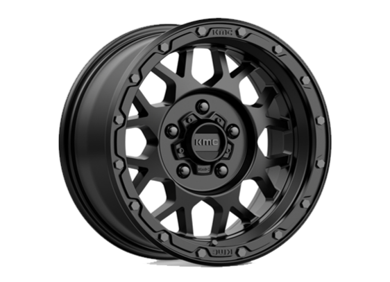 KMC Km535 Grenade Off-Road Matte Black Wheel With Aluminium (17 X 9. Inches /6 X 139 Mm, 18 Mm Offset)-Lc300 /Prado 120/150/Hilux