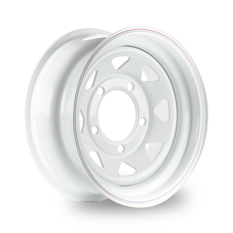 16" X 7.0 White Painted Steel Rims