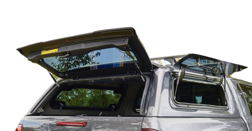 Smart Canopy With Side Lift-Up Windows, Side & Rear Tinted Glass, Front Clear Window & Internal Vinyl With Central Locking - Hilux A-Deck