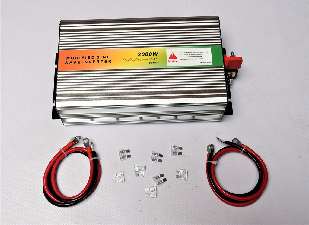 1000W Inverter To Convert Power From 12V Dc To 240V Ac With 3 Pin Plug On Output Side