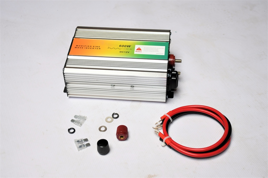 600W Inverter To Convert Power From 12V Dc To 240V Ac With 3 Pin Plug On Output Side