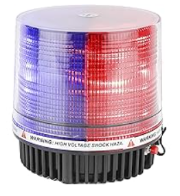SR LED Red / Blue Roof Mounted Rotating 12V Light To Suit Usage From Cigarette Lighter Port, Part # 51012