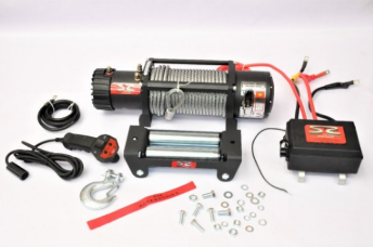 9500Lbs Sr Electric Winch-Steel Cable - Top Facing