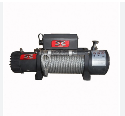 9500Lbs Sr Electric Winch-Synthetic Rope- Top Facing