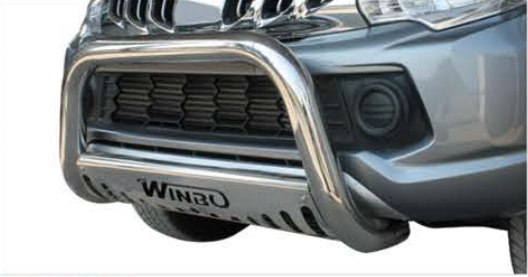 Safarituff Stainless Steel Nudge Bar For Hilux Rocco 2018
