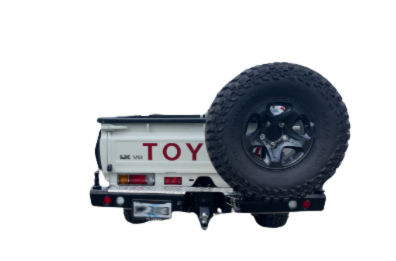 Safarituff Rear Bumper With Spare Tyre Carrier For Toyota LC79