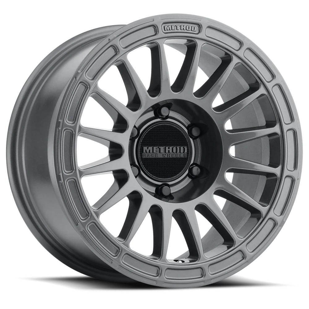 Method MR314 17X8.5 0MM Offset, 6X5.5 Bolt Pattern Wheel Gloss Titanium-Hilux/Prado120/150