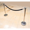 Stainless Steel Queue Stands C/w Rope or Belt Option Complete Set