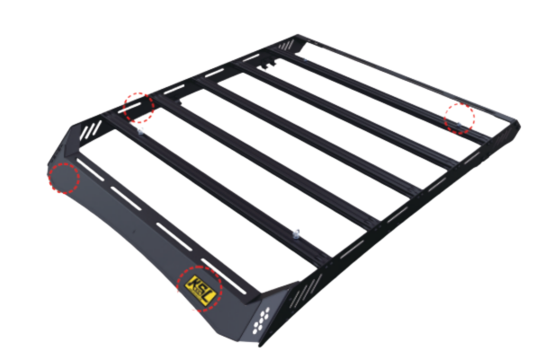 Safarituff T3 Roof Rack For Toyota Prado 2010-2023